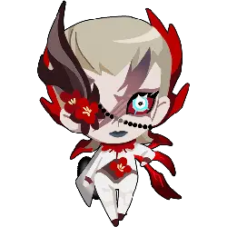White Hair Girl - red eyes - decoration - Lossless PNG