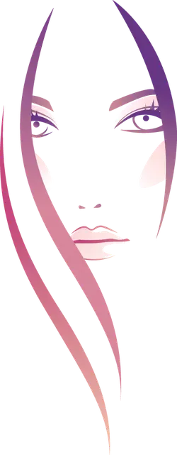 Abstract Portrait - pink - Transparent Layer PNG