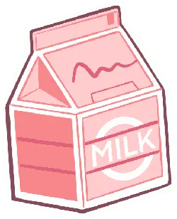 Milk Carton - packaging - pink - High Resolution PNG