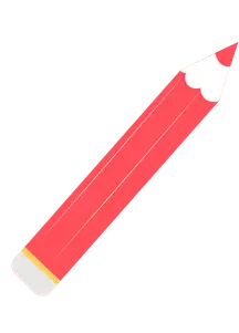 Red Pencil - writing - High Resolution PNG