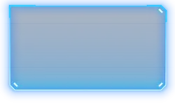 Blue Neon Frame - Curated PNG