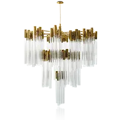 Glass Chandelier - art - No Watermark PNG