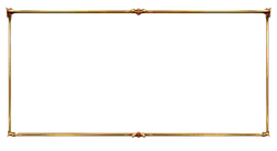 Gold Frame - simple - No Watermark PNG