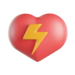 Heart Lightning Symbol - symbol - Free Download PNG