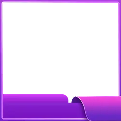 Purple Border Screen - gradient - No Background PNG