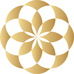 Gold Petal Pattern - symmetry - Transparent Background PNG