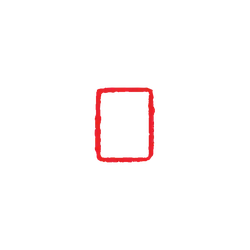 Red Rectangle Frame - shape - No Watermark PNG