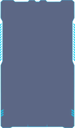 Blue Tech Border - neon light - High Resolution PNG