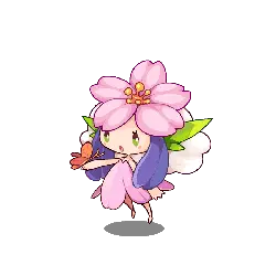 Cherry Blossom Fairy - pink - High Resolution PNG