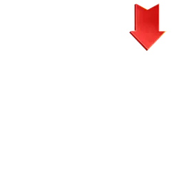 Red Arrow - direction - Curated PNG
