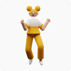 Yellow Cartoon Character - No Background PNG