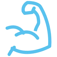Strong Arm - line drawing - Free Download PNG