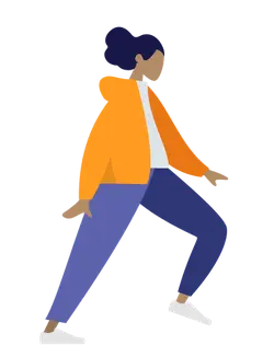 Person in Orange Jacket - person - High Resolution PNG