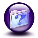 Question Mark Folder - purple - High Resolution PNG