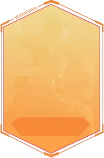 Orange Hexagon - minimalistic - High Resolution PNG