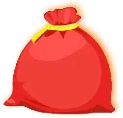 Red Money Bag - treasure - Transparent Background PNG