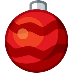 Christmas Ornament - sphere - holiday - Transparent Background PNG