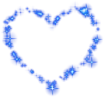 Blue Heart Shape Pattern - glitter - Transparent Background PNG