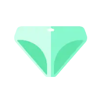 Green Gem - shiny - smooth - Transparent Layer PNG