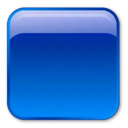 Blue Button - interaction - design element - High Resolution PNG