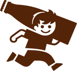 Boy with Large Bottle - happiness - No Background PNG