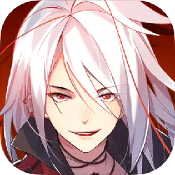White-Haired Youth - red eyes - smile - High Resolution PNG