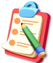 Notebook and Pencil - record - Transparent Background PNG