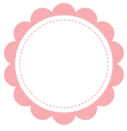 Pink Scalloped Circle Pattern - pattern - Free Download PNG