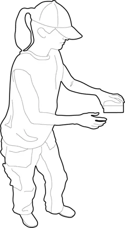 Girl with Hat - person - Free PNG