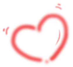 Neon Heart Shape Pattern - abstract - Transparent Layer PNG
