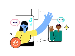 TikTok - interaction - No Background PNG