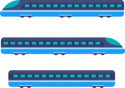 High-Speed Train - modern - Transparent Background PNG