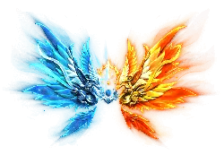 Ice and Fire Wings - art - Free Download PNG