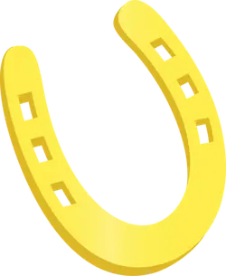 Golden horseshoe - good luck - Lossless PNG