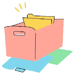 File Box - storage - No Background PNG
