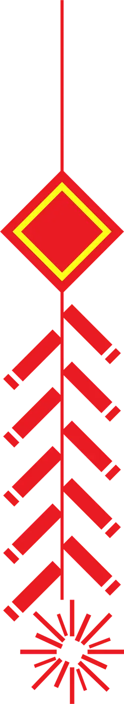 Fireworks - red - black - PNG