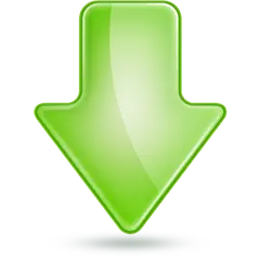 Green Arrow - icon - indication - Transparent Layer PNG