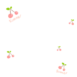Cherry Pattern - pink - No Background PNG