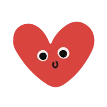 Red Heart Expression - heart expression - High Resolution PNG