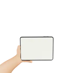 Hand Holding Tablet Computer - tablet computer - No Background PNG