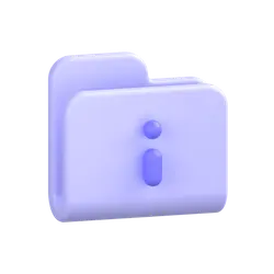 Folder Icon - simple - purple - No Background PNG