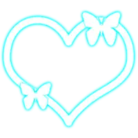 Heart Shape Pattern - butterfly - PNG