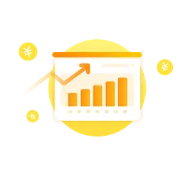 Financial Chart - growth - report - No Background PNG