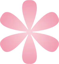 Pink Flower - Curated PNG - simple