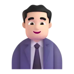 Man in Suit - violet - Transparent Background PNG