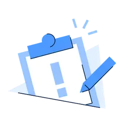 Blue Folder and Pen - office - Transparent Background PNG