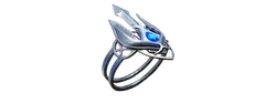 Silver Ring - blue gemstone - Transparent Layer PNG