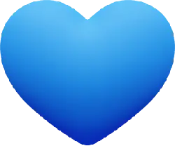 Blue Heart Emoji - emotion - No Watermark PNG