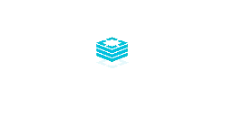 Blue Cube Logo - graphic - Transparent Background PNG