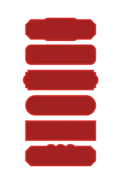 Red Rectangular Buttons - red - PNG Images
